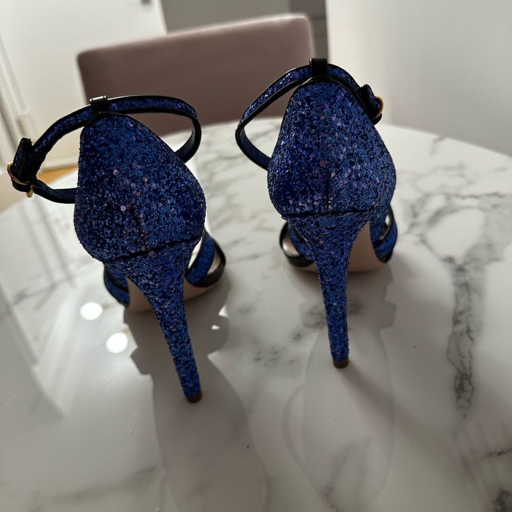 Blue Glitter Women's Heels